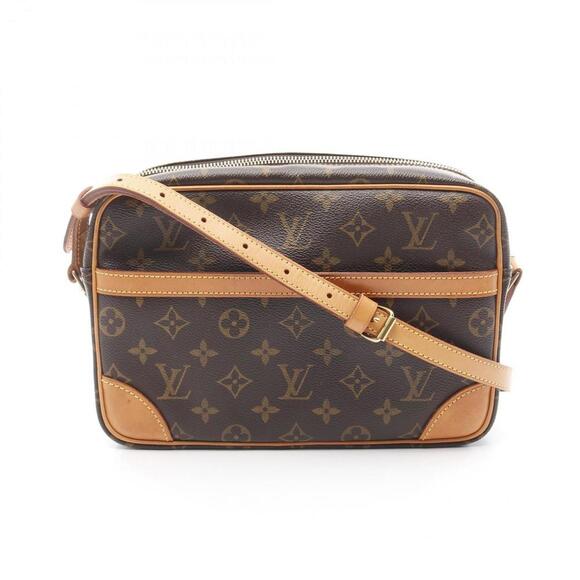 LOUIS VUITTON Brown Monogram Leather Shoulder Bag - Picture 1 of 11